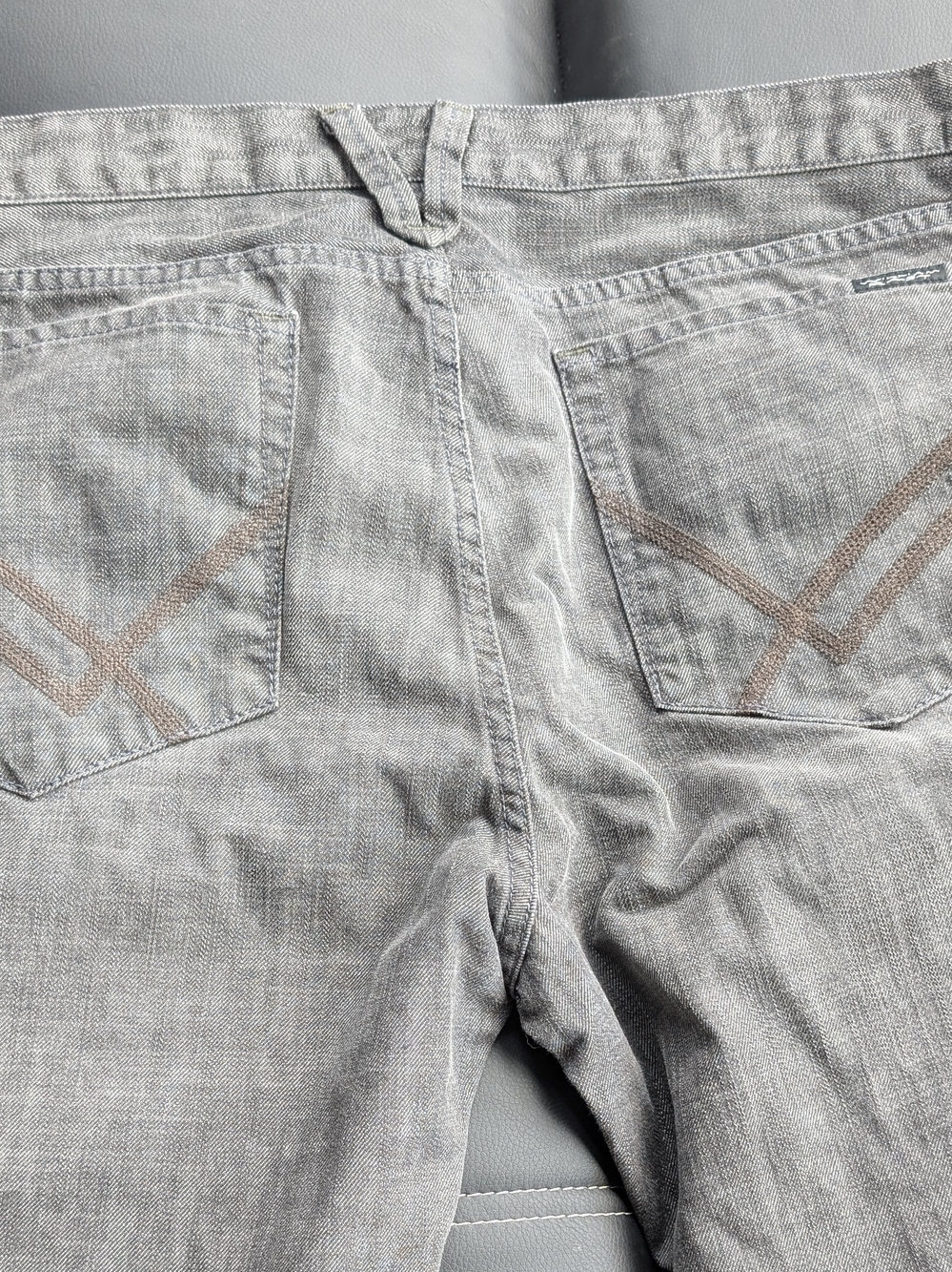 William Rast Jackson Slim Straight Jeans (40) Gunpowder - Picture 3 of 7